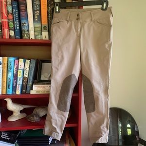 Girls Platinum Collection Riding Breeches, Size 12